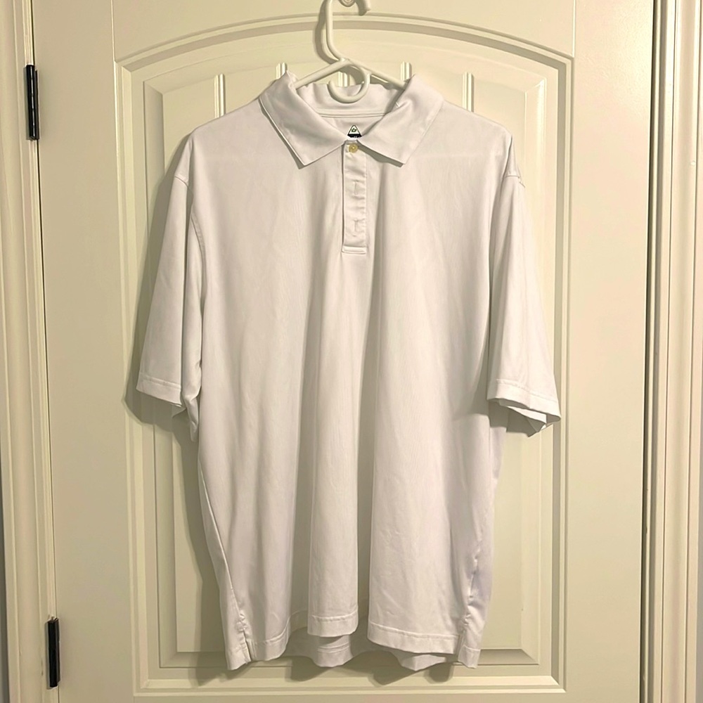 L Bollé golf shirt white